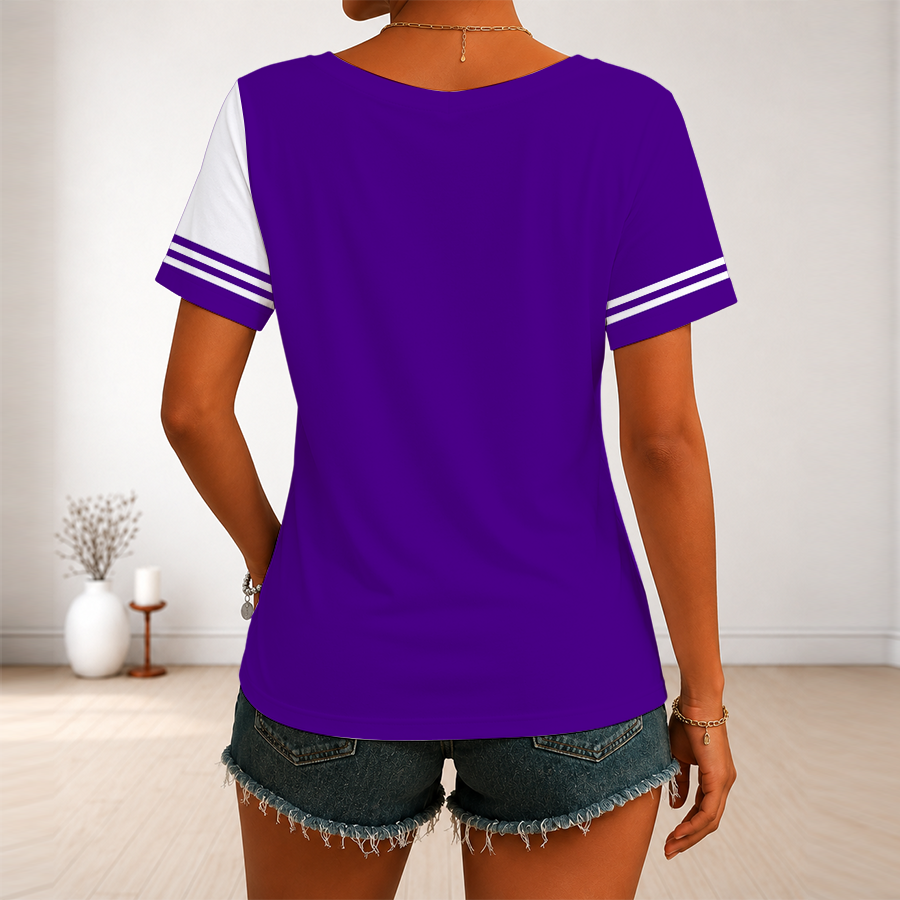 [HOT DEAL] NEW CUSTOMIZED NBA29 UJZ UTAH JAZZ V-NECK FEMALE SHIRT