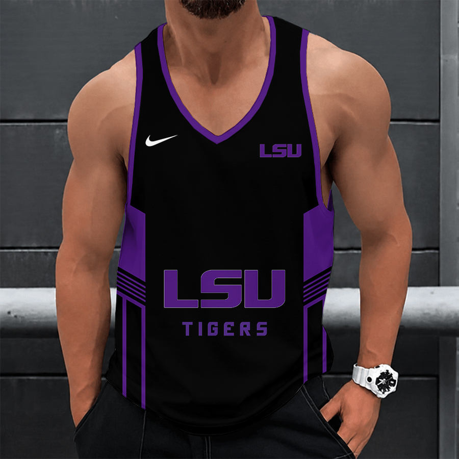 [TOUCHDOWN DEAL] NEW CUSTOMIZED NCAA FBS29 LST LSU TIGERS UNISEX TANK TOP