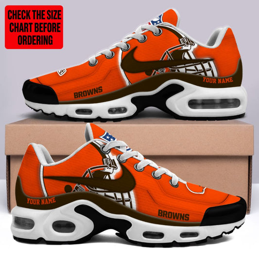 [TOUCHDOWN DEAL] NEW CUSTOMIZED NFL29 CLB CLEVELAND BROWNS AIR MAX PLUS SNEAKERS