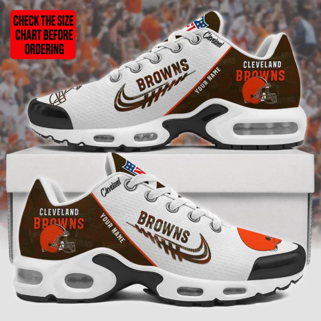 [TOUCHDOWN DEAL] NEW CUSTOMIZED NFL29 CLB CLEVELAND BROWNS AIR MAX PLUS SNEAKERS