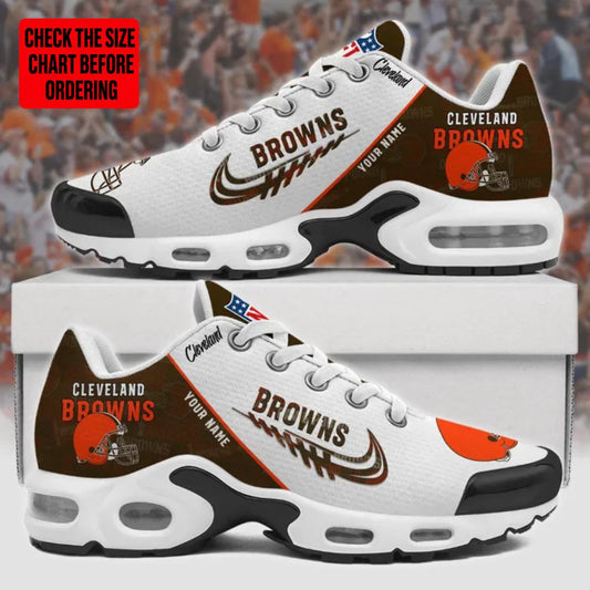 [TOUCHDOWN DEAL] NEW CUSTOMIZED NFL29 CLB CLEVELAND BROWNS AIR MAX PLUS SNEAKERS