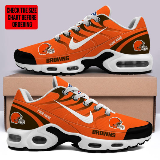 [TOUCHDOWN DEAL] NEW CUSTOMIZED NFL29 CLB CLEVELAND BROWNS AIR MAX PLUS SNEAKERS