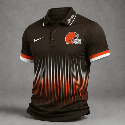 [TOUCHDOWN DEAL] NEW CUSTOMIZED NFL29 CLB CLEVELAND BROWNS POLO SHIRT