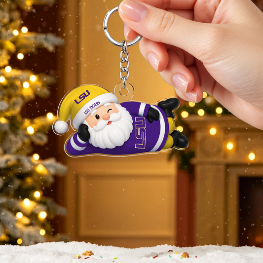 [TOUCHDOWN DEAL] NEW CUSTOMIZED NCAA FBS29 LST LSU TIGERS ACRYLIC KEYCHAIN