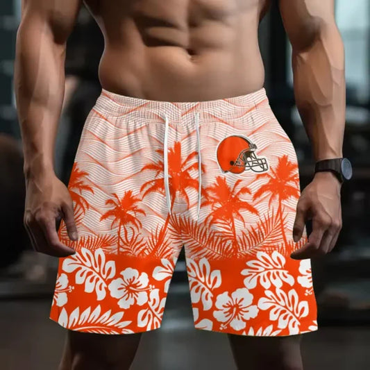 [TOUCHDOWN DEAL] NEW CUSTOMIZED NFL29 CLB CLEVELAND BROWNS SHORT PANTS