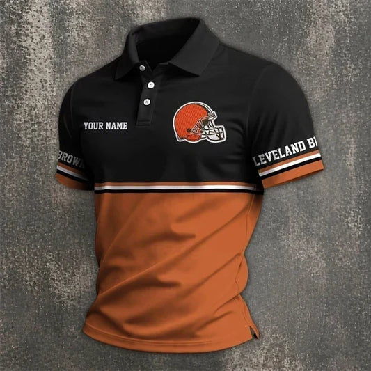 [TOUCHDOWN DEAL] NEW CUSTOMIZED NFL29 CLB CLEVELAND BROWNS POLO SHIRT