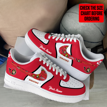 [PUCK DROP DEAL] NEW CUSTOMIZED NHL29 OSN OTTAWA SENATORS AF1 SHOES