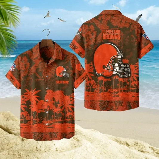 [TOUCHDOWN DEAL] NEW CUSTOMIZED NFL29 CLB CLEVELAND BROWNS UNISEX HAWAIIAN SHIRT