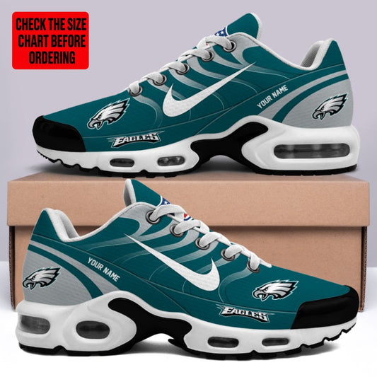 [TOUCHDOWN DEAL] NEW CUSTOMIZED NFL02 PPE PHILADELPHIA EAGLES AIR MAX PLUS SNEAKERS