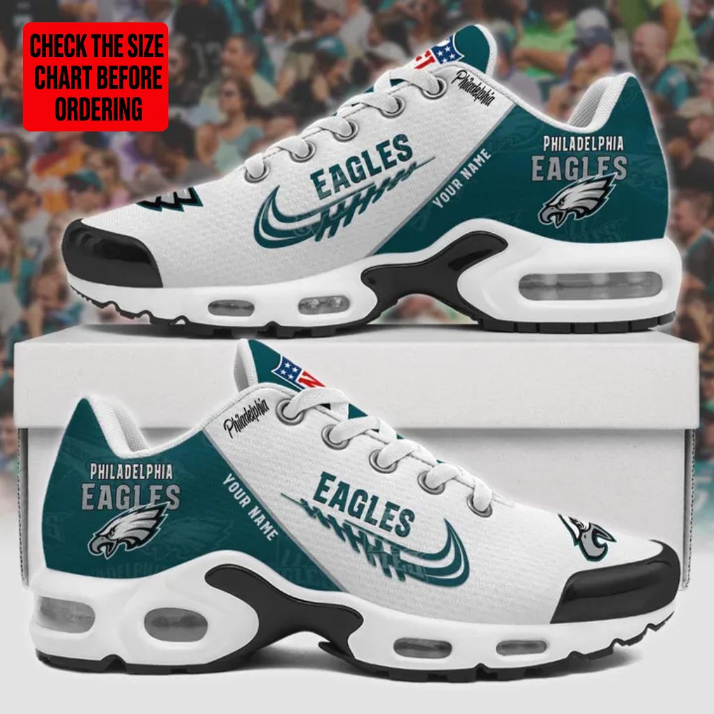 [TOUCHDOWN DEAL] NEW CUSTOMIZED NFL02 PPE PHILADELPHIA EAGLES AIR MAX PLUS SNEAKERS