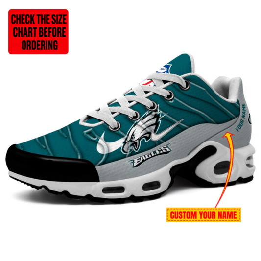 [TOUCHDOWN DEAL] NEW CUSTOMIZED NFL02 PPE PHILADELPHIA EAGLES AIR MAX PLUS SNEAKERS