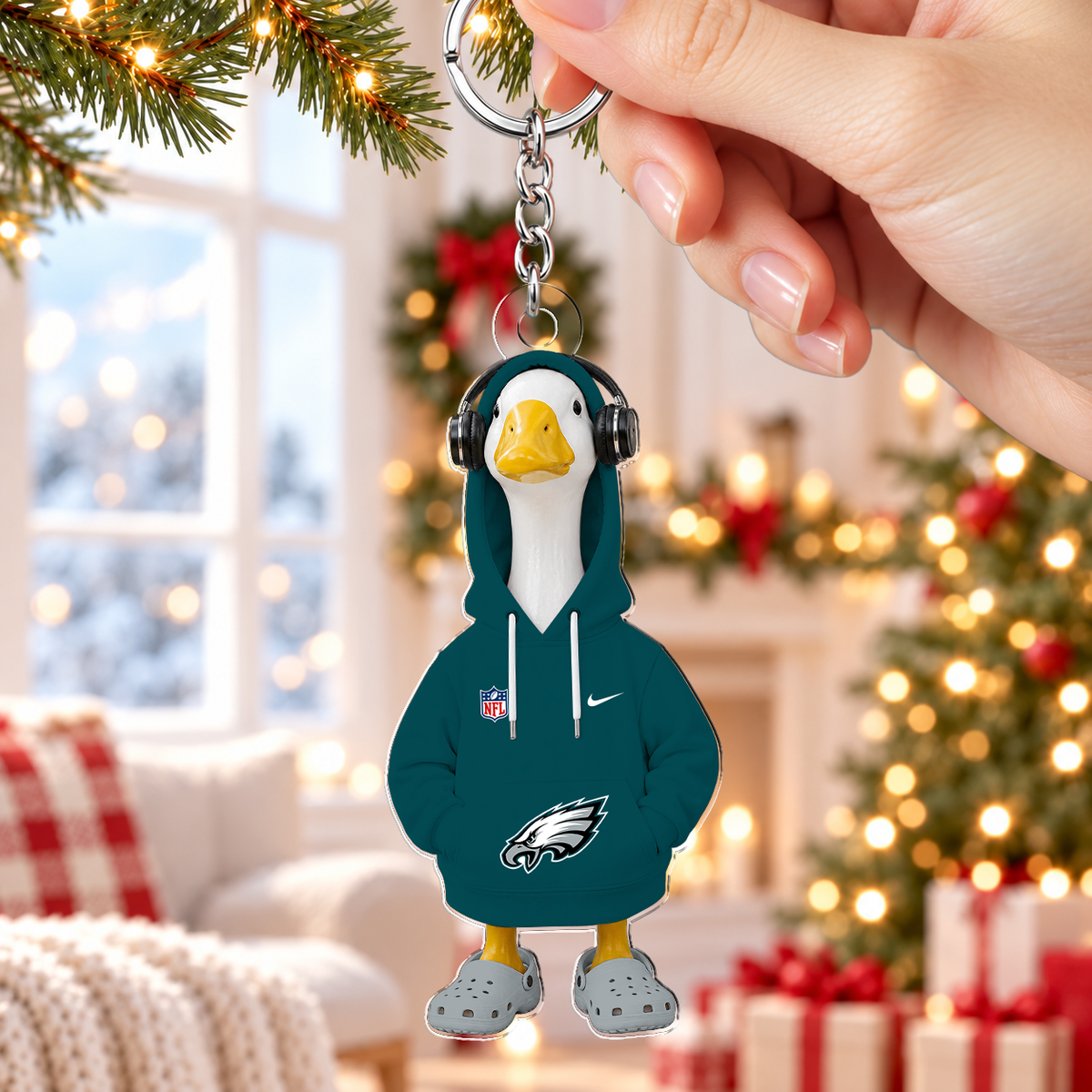 [TOUCHDOWN DEAL] NEW CUSTOMIZED NFL02 PPE PHILADELPHIA EAGLES ACRYLIC KEYCHAIN