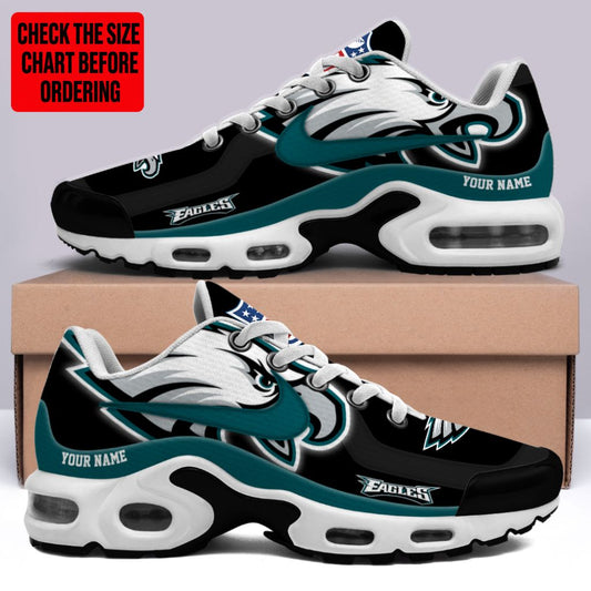 [TOUCHDOWN DEAL] NEW CUSTOMIZED NFL02 PPE PHILADELPHIA EAGLES AIR MAX PLUS SNEAKERS