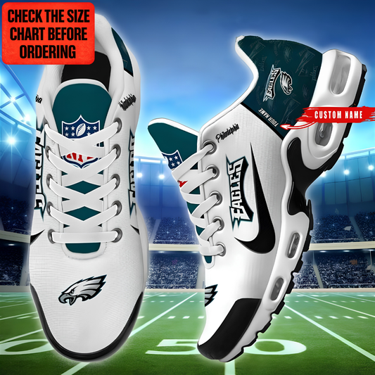[TOUCHDOWN DEAL] NEW CUSTOMIZED NFL02 PPE PHILADELPHIA EAGLES AIR MAX PLUS SNEAKERS
