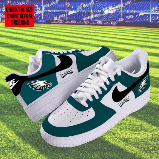 [TOUCHDOWN DEAL] NEW CUSTOMIZED NFL02 PPE PHILADELPHIA EAGLES AF1 SHOES