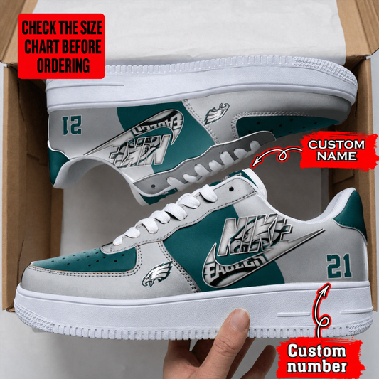 [TOUCHDOWN DEAL] NEW CUSTOMIZED NFL02 PPE PHILADELPHIA EAGLES AF1 SHOES