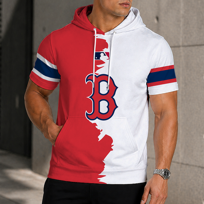 [HOMERUN DEAL] NEW CUSTOMIZED MLB03 BRS BOSTON RED SOX SHORT SLEEVE HOODIE
