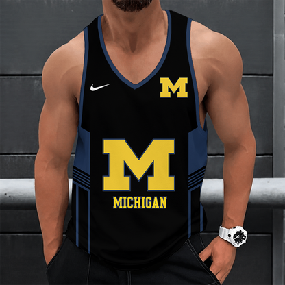 [TOUCHDOWN DEAL] NEW CUSTOMIZED NCAA FBS03 MIW MICHIGAN WOLVERINES UNISEX TANK TOP
