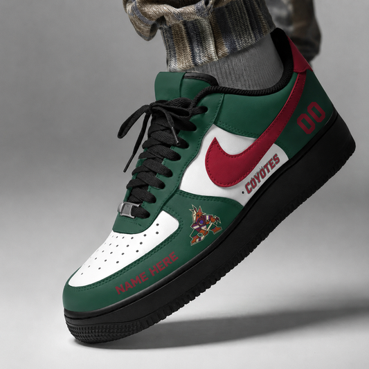 [PUCK DROP DEAL] NEW CUSTOMIZED NHL30 AZC ARIZONA COYOTES AF1 SHOES