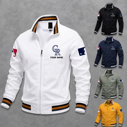 [HOMERUN DEAL] NEW CUSTOMIZED MLB30 COR COLORADO ROCKIES MULTICOLOR MEN'S CASUAL JACKET