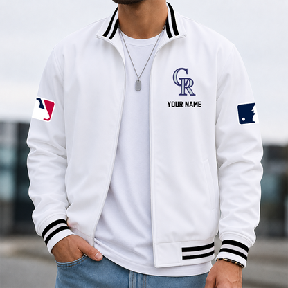 [HOMERUN DEAL] NEW CUSTOMIZED MLB30 COR COLORADO ROCKIES MULTICOLOR MEN'S CASUAL JACKET