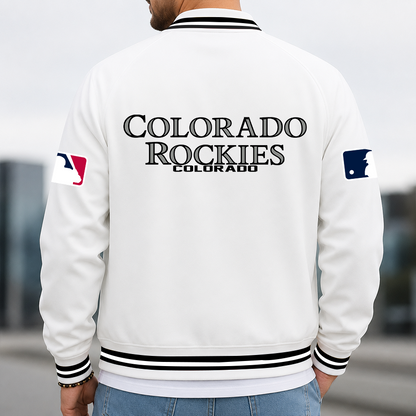 [HOMERUN DEAL] NEW CUSTOMIZED MLB30 COR COLORADO ROCKIES MULTICOLOR MEN'S CASUAL JACKET