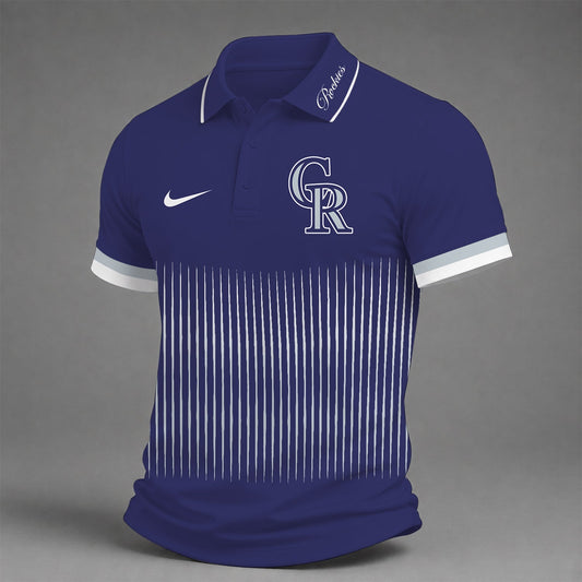 [HOMERUN DEAL] NEW CUSTOMIZED MLB30 COR COLORADO ROCKIES POLO SHIRT