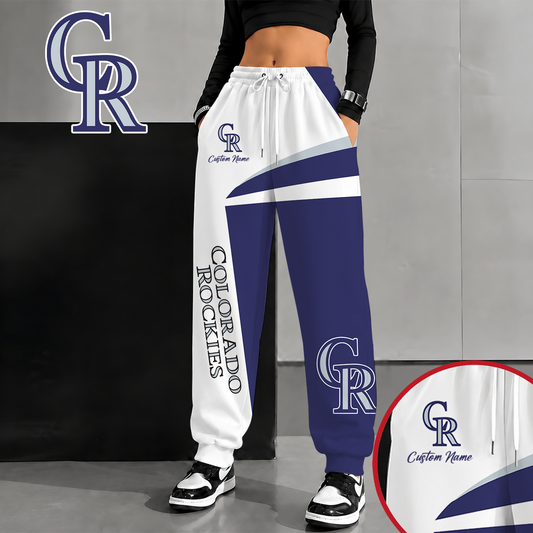 [HOMERUN DEAL] NEW CUSTOMIZED MLB30 COR COLORADO ROCKIES SWEATPANTS