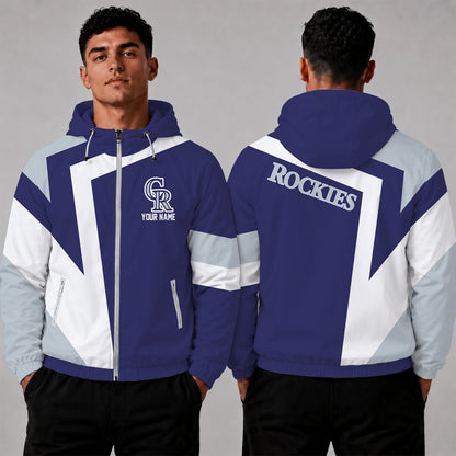 [HOMERUN DEAL] NEW CUSTOMIZED MLB30 COR COLORADO ROCKIES WINDBREAKER JACKET