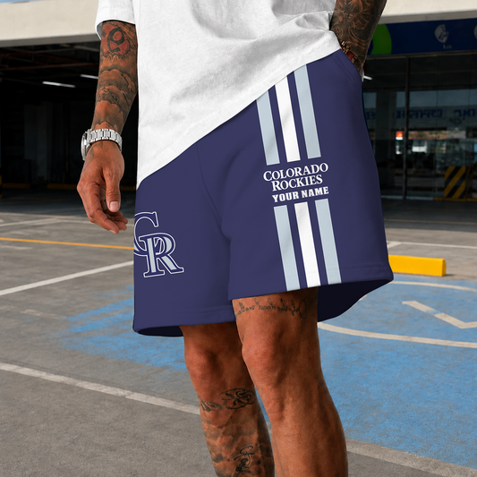 [HOMERUN DEAL] NEW PREMIUM MLB30 COR COLORADO ROCKIES SHORT PANTS