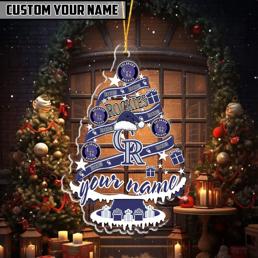 [HOMERUN DEAL] NEW CUSTOMIZED MLB30 COR COLORADO ROCKIES CHRISTMAS ACRYLIC ORNAMENT