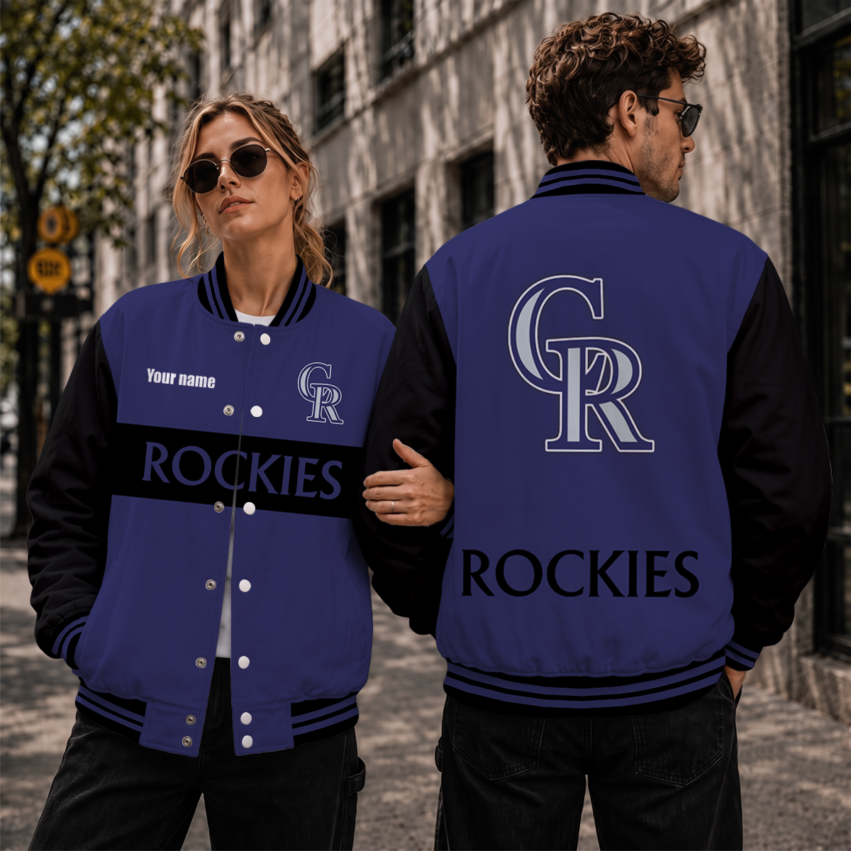 [HOMERUN DEAL] NEW CUSTOMIZED MLB30 COR COLORADO ROCKIES SATIN VARSITY & BASEBALL JACKET