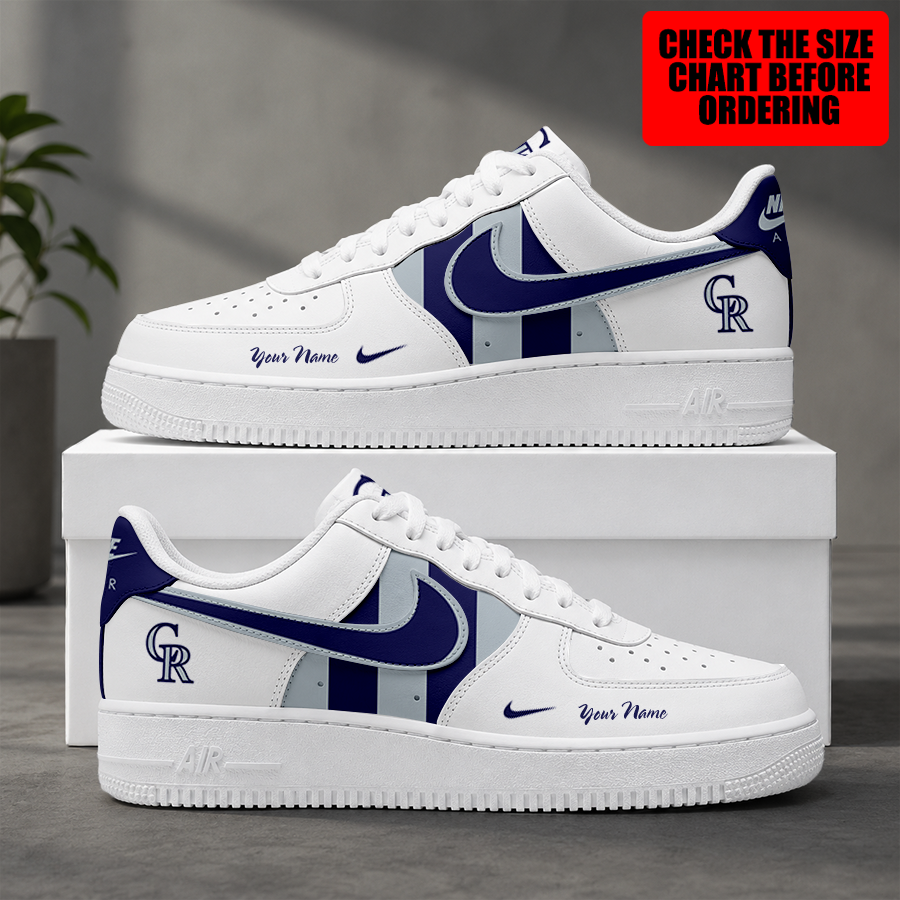 [HOMERUN DEAL] NEW CUSTOMIZED MLB30 COR COLORADO ROCKIES AF1 SHOES