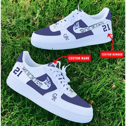 [HOMERUN DEAL] NEW CUSTOMIZED MLB30 COR COLORADO ROCKIES AF1 SHOES