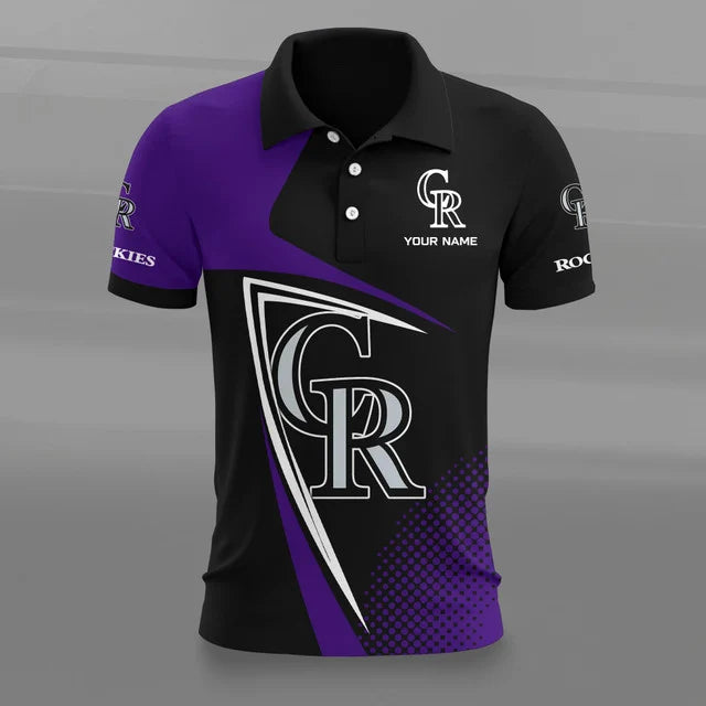 [HOMERUN DEAL] NEW CUSTOMIZED MLB30 COR COLORADO ROCKIES POLO SHIRT