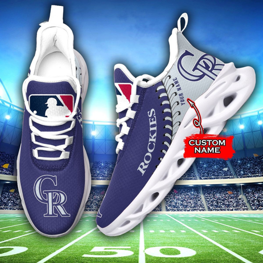 [HOMERUN DEAL] NEW CUSTOMIZED MLB30 COR COLORADO ROCKIES MAX SOUL SHOES