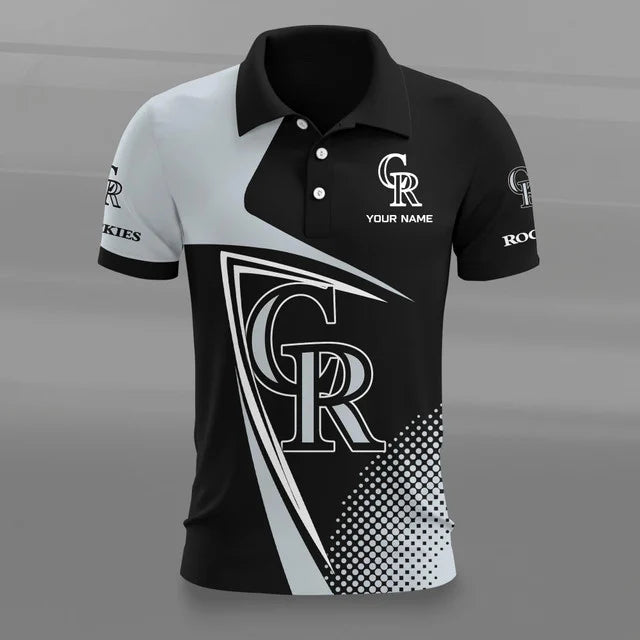 [HOMERUN DEAL] NEW CUSTOMIZED MLB30 COR COLORADO ROCKIES POLO SHIRT