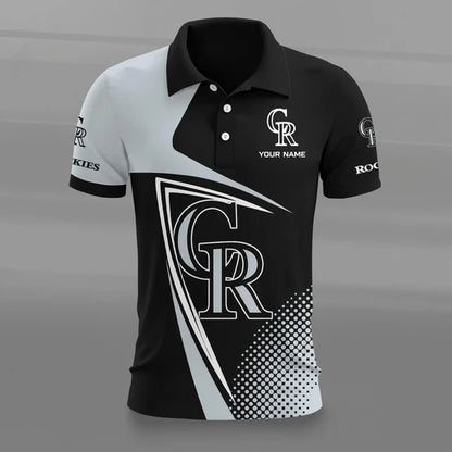 [HOMERUN DEAL] NEW CUSTOMIZED MLB30 COR COLORADO ROCKIES POLO SHIRT