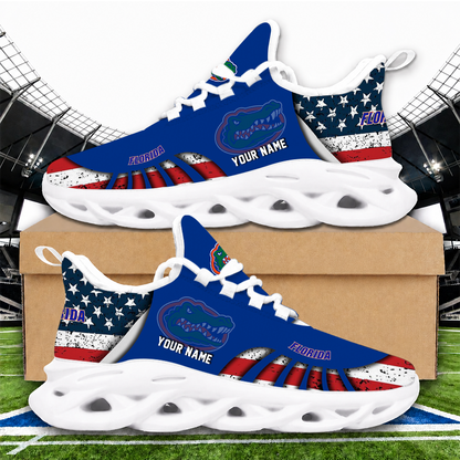[TOUCHDOWN DEAL]NEW CUSTOMIZED NCAA FBS30 FLG FLORIDA GATORS CLUNKY SNEAKERS