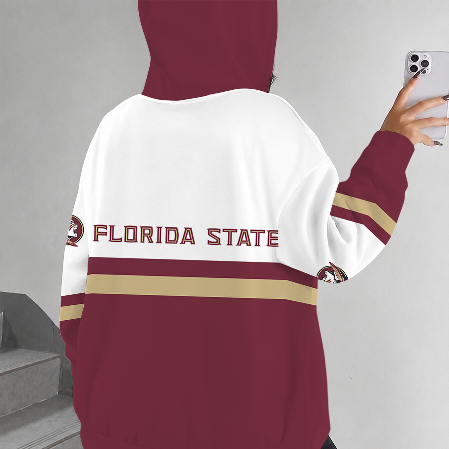 [FAN FAVORITE] NEW CUSTOMIZED NCAA CWS30 FLS FLORIDA STATE SEMINOLES ZIP HOODIE