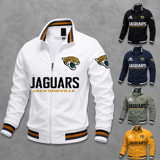 [TOUCHDOWN DEAL] NEW CUSTOMIZED NFL30 JSJ JACKSONVILLE JAGUARS MEN'S CASUAL JACKET