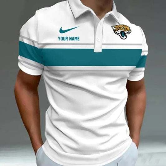 [TOUCHDOWN DEAL] NEW CUSTOMIZED NFL30 JSJ JACKSONVILLE JAGUARS POLO SHIRT