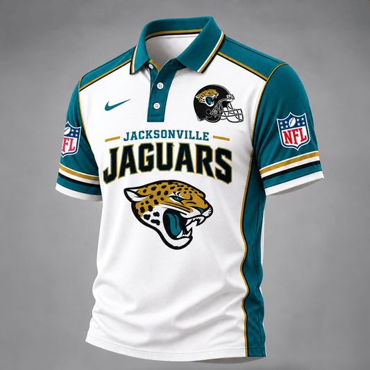 [TOUCHDOWN DEAL] NEW CUSTOMIZED NFL30 JSJ THE JAGUARS POLO SHIRT