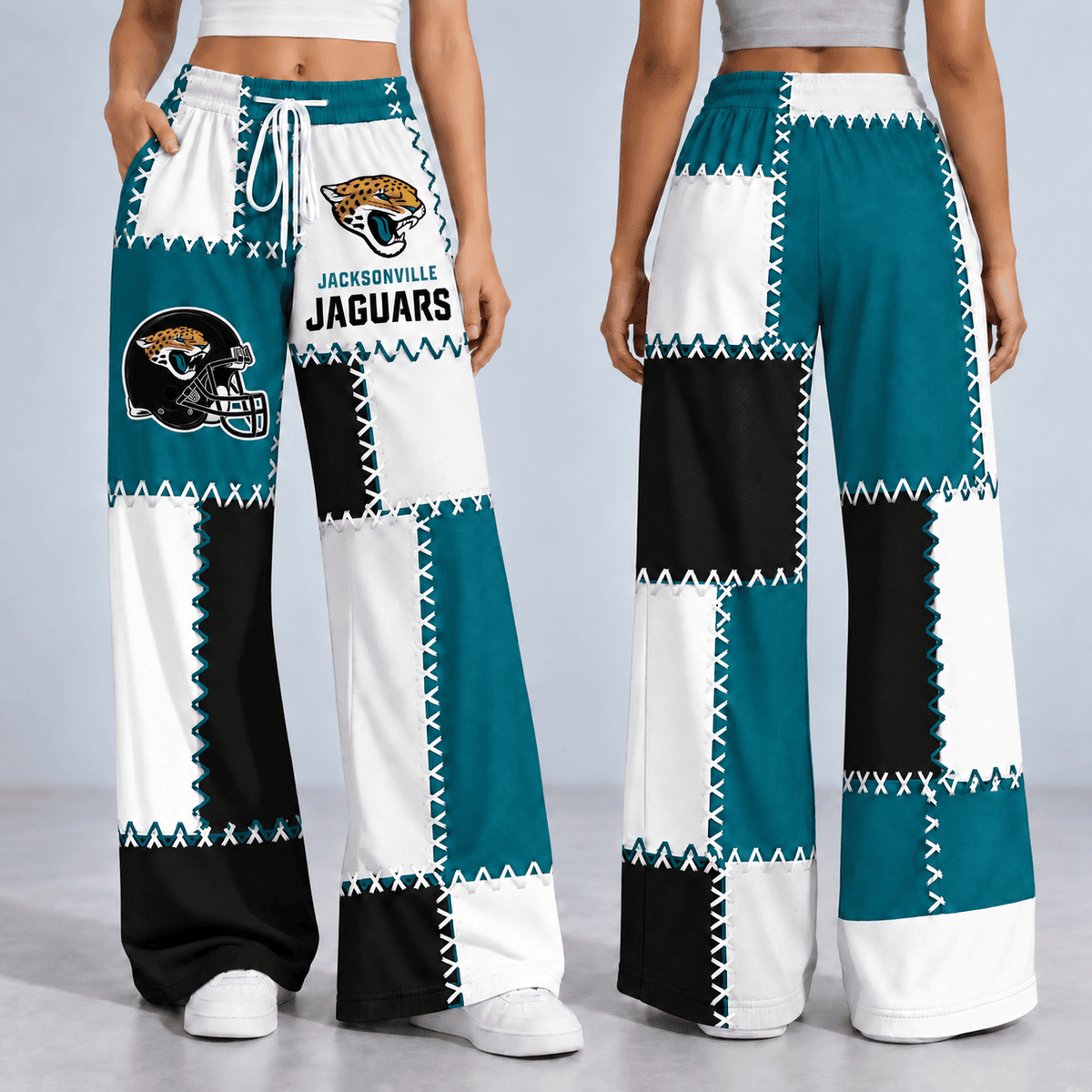 [TOUCHDOWN DEAL] NEW CUSTOMIZED NFL30 JSJ THE JAGUARS LONG PANTS