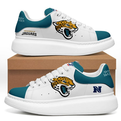 [TOUCHDOWN DEAL] NEW CUSTOMIZED NFL30 JSJ JACKSONVILLE JAGUARS MCQUEEN SHOES