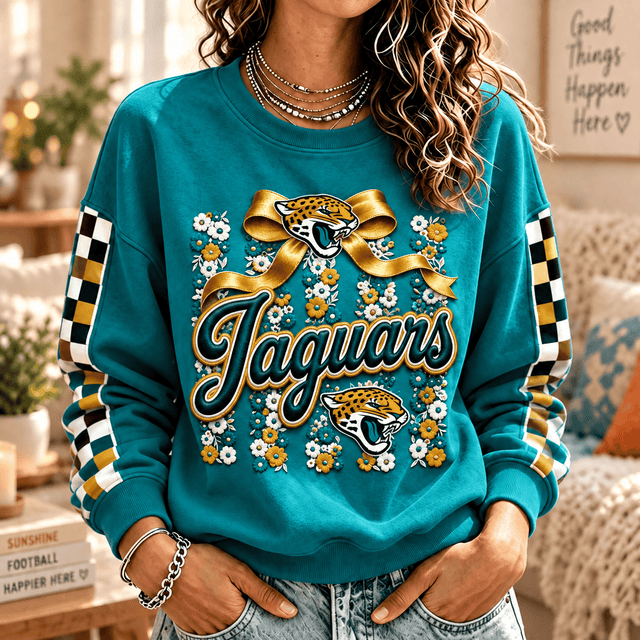 [TOUCHDOWN DEAL] NEW CUSTOMIZED NFL30 JSJ JACKSONVILLE JAGUARS  UNISEX SWEATSHIRT