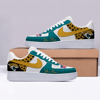 [TOUCHDOWN DEAL] NEW CUSTOMIZED NFL30 JSJ JACKSONVILLE JAGUARS AF1 SHOES
