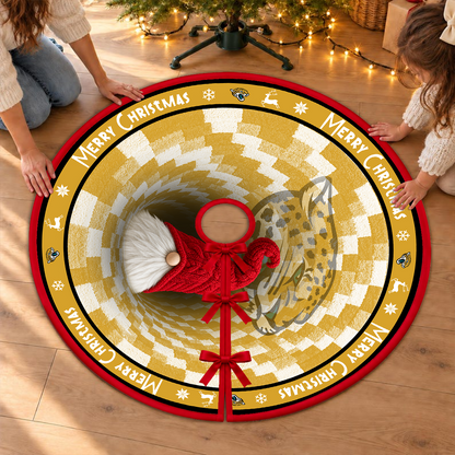 [TOUCHDOWN DEAL] NEW CUSTOMIZED NFL30 JSJ THE JAGUARS CHRISTMAS TREE SKIRT