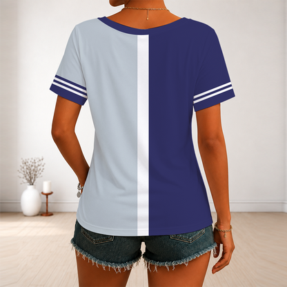 [HOMERUN DEAL] NEW CUSTOMIZED MLB30 COR COLORADO ROCKIES V-NECK FEMALE SHIRT