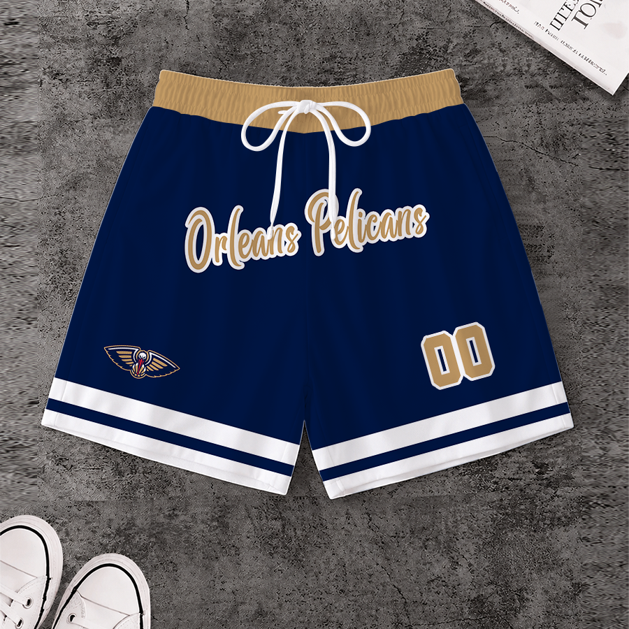 [HOT DEAL] NEW CUSTOMIZED NBA30 NOP NEW ORLEANS PELICANS SHORT PANTS